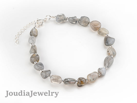 Bracelet en argent Labradorite