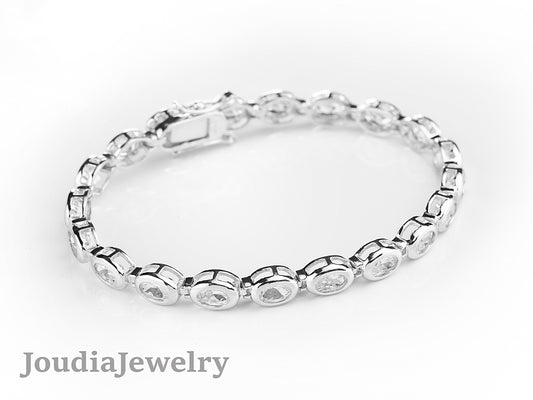 Bracelet de tennis en argent 925