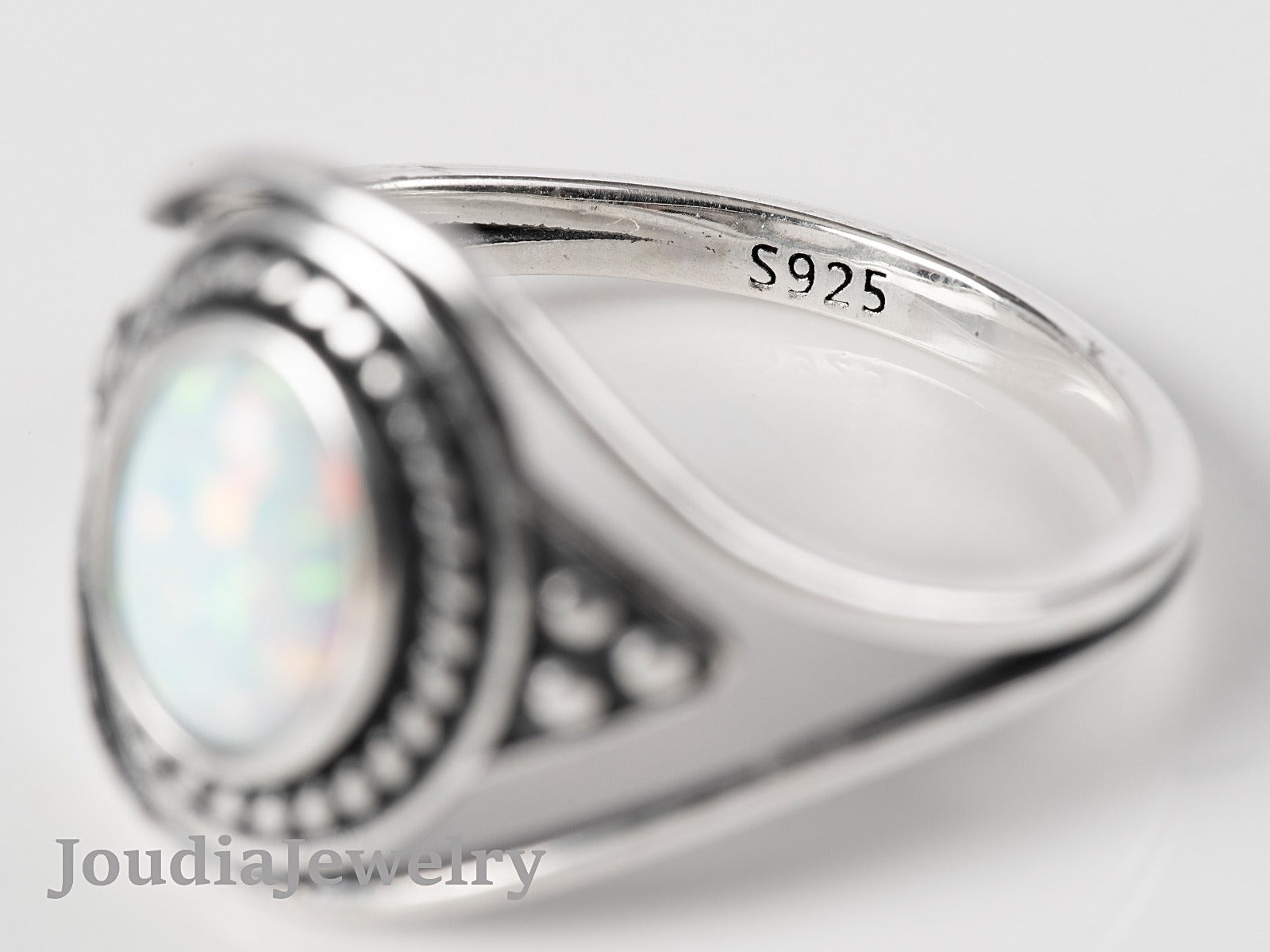 Opal Wedding Rings | White Opal Rings | Joudia Jewelry