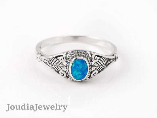 Opal Engagement Ring | Gift For Her | Joudia Jewelry