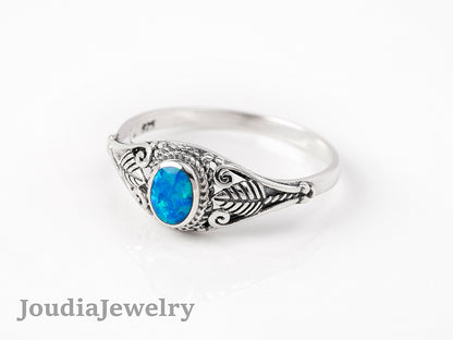 Opal Engagement Ring | Gift For Her | Joudia Jewelry