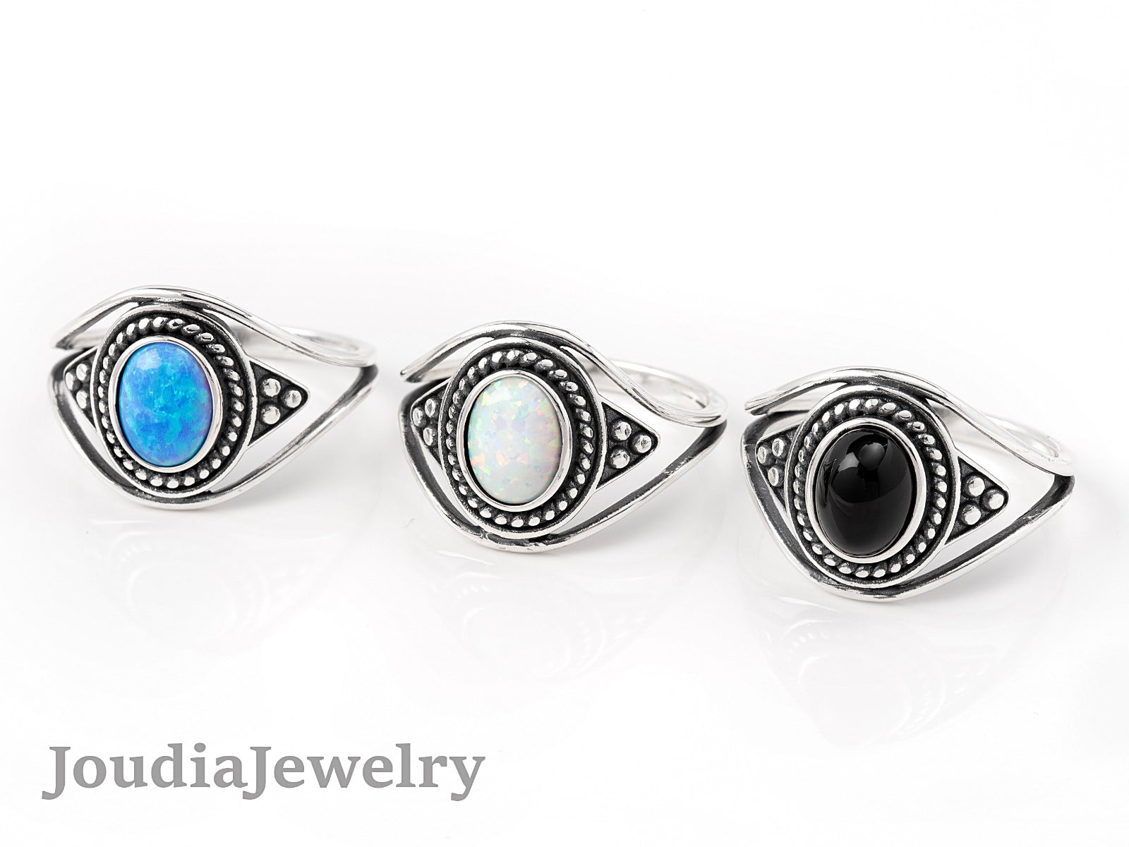 Opal Wedding Rings | White Opal Rings | Joudia Jewelry