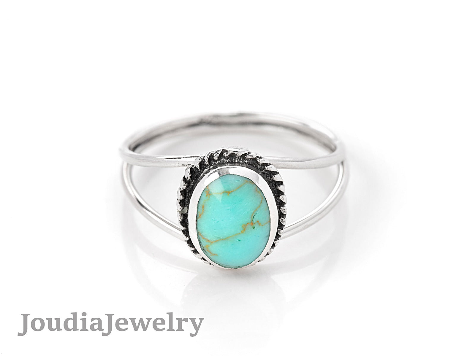 Women's Turquoise Ring | Turquoise Statement Rings | Joudia Jewelry