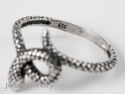 Snake Wedding Ring | Silver Snake Ring | Joudia Jewelry