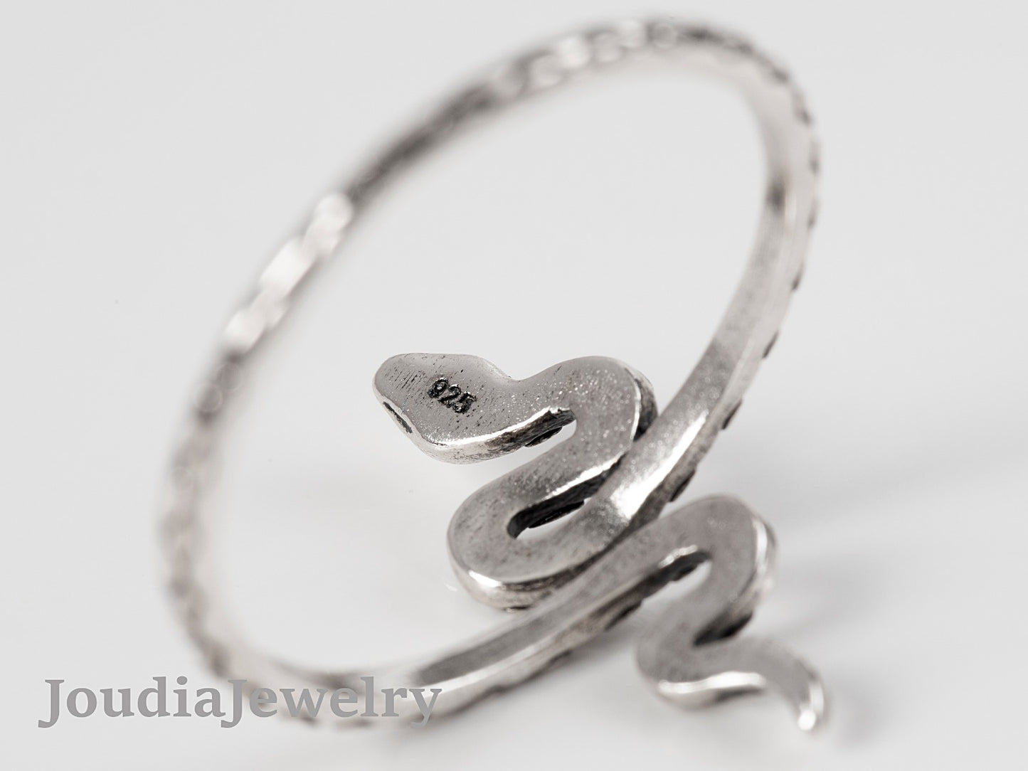 Black Mamba Ring | Serpent Snake Ring | Joudia Jewelry