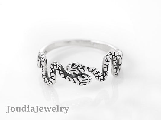 Snake Ring for Women | Silver Snake Ring | Joudia Jewelry