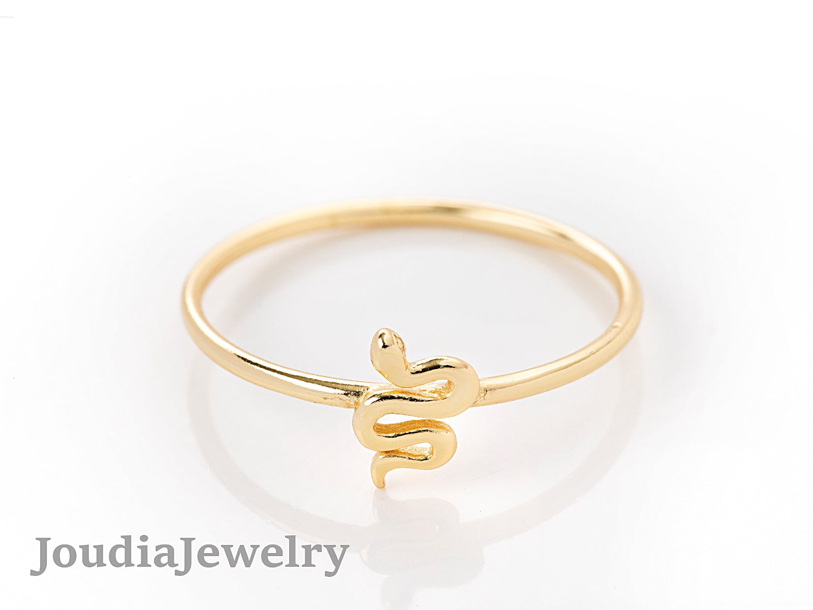 Silver Snake Ring | Wraparound Snake Ring | Joudia Jewelry