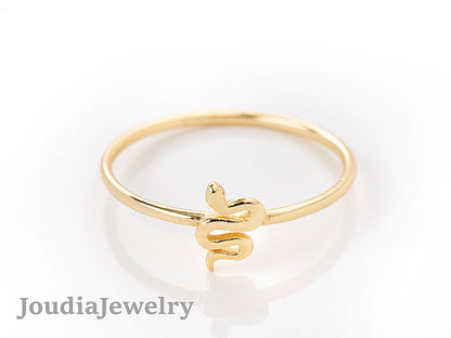 Silver Snake Ring | Wraparound Snake Ring | Joudia Jewelry