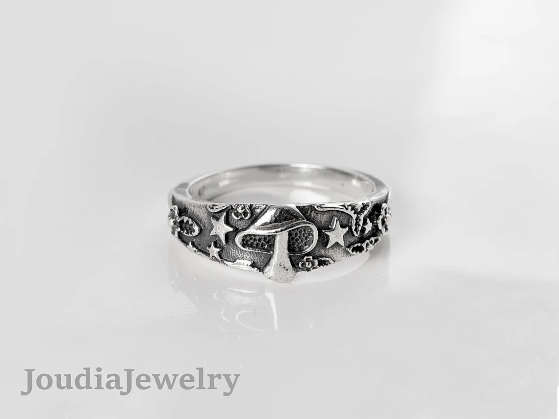 Vintage Silver Ring | Men's Silver Ring | Joudia Jewelry