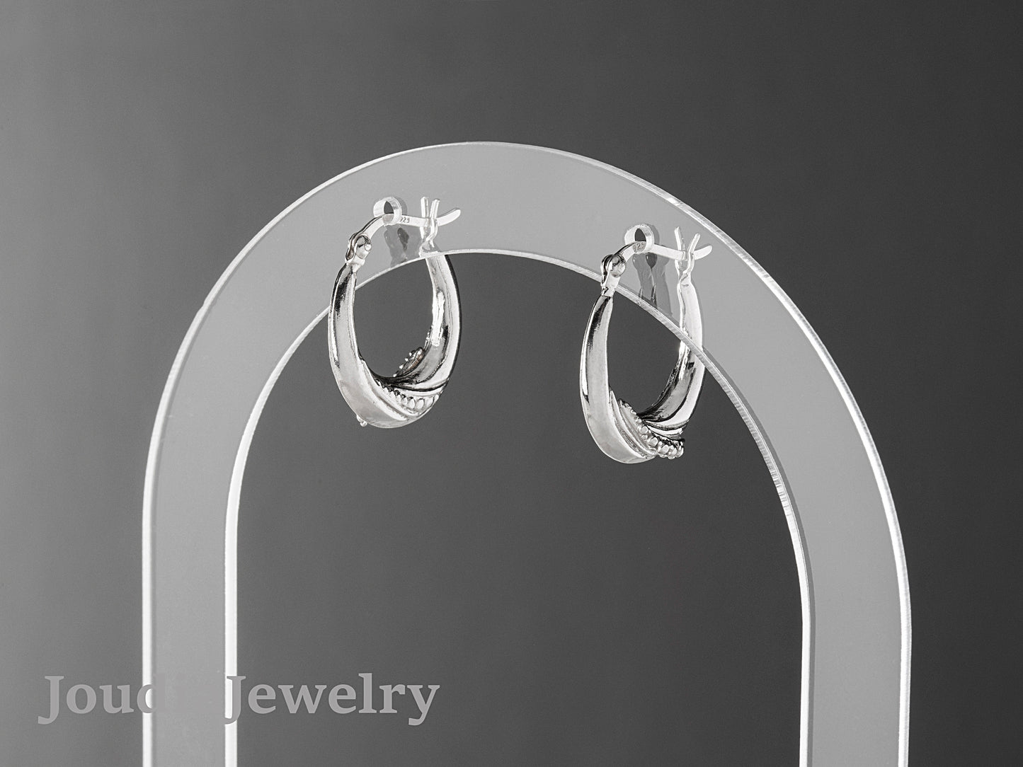 Silver Thick Earrings | Joudia Jewelry